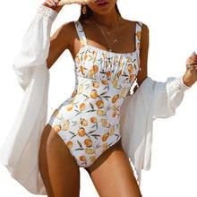Load image into Gallery viewer, Citrus Print One Piece Bikini Swimsuit