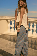 Load image into Gallery viewer, Zoe Floral-Print Denim Barrel Pants
