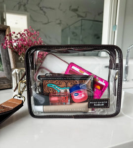 DARLA CLEAR WRISTLET | transparent western purse - game day 