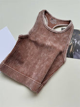 Load image into Gallery viewer, Washed Racerback tank top