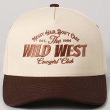 Load image into Gallery viewer, Messy Hair Wild West Cowgirl Club Embroidery Hat
