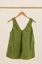 Load image into Gallery viewer, V-neck Tank Top 100% linen