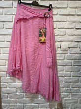 Load image into Gallery viewer, Italian Linen Wrap Skirt with Buckle Loop