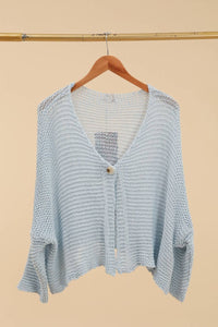 Oversized Cotton Knit Cardigan I