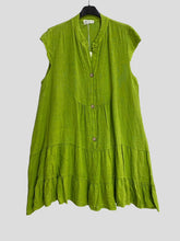 Load image into Gallery viewer, Cap Sleeve Italian Linen dress
