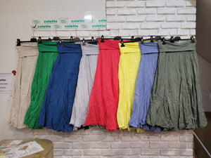 Italian Cotton Maxi Skirt