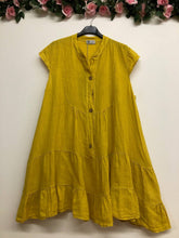 Load image into Gallery viewer, Cap Sleeve Italian Linen dress