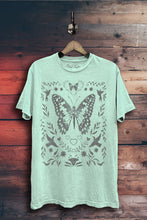Load image into Gallery viewer, Butterfly Flowers Graphic Tee