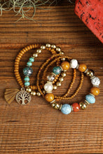 Load image into Gallery viewer, Boho Beaded Turquoise Bracelets Set 5pcs