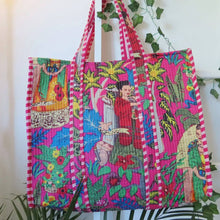 Load image into Gallery viewer, Frida Cotton Quilted Tote Bags