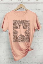 Load image into Gallery viewer, STAR LEOPARD GRAPHIC TSHIRTS