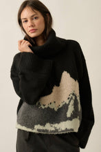 Load image into Gallery viewer, Mountains Fuzzy Turtleneck Sweater