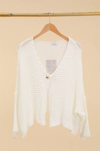 Oversized Cotton Knit Cardigan I