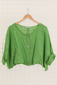 Italian Linen Button Down Top
