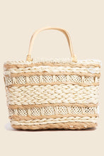 Load image into Gallery viewer, Intricate Basket Weave Square Hand Bag