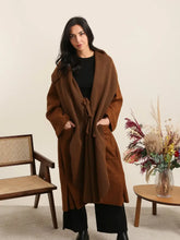 Load image into Gallery viewer, Long Coat Paris Style Wool Blend