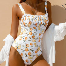 Load image into Gallery viewer, Citrus Print One Piece Bikini Swimsuit