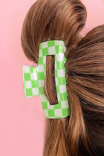 Load image into Gallery viewer, Checkered Print Hair Clip