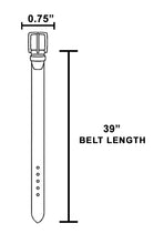 Load image into Gallery viewer, Long Oval Buckle Genuine Leather Belt