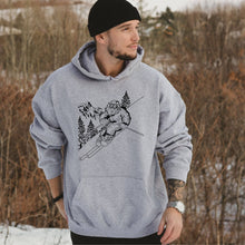 Load image into Gallery viewer, Bigfoot Skiing Crewneck Sweatshirt Hoodie