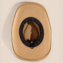 Load image into Gallery viewer, Rustic Strap And Safety Pin Patched Western Cowboy Hat