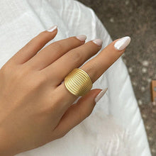 Load image into Gallery viewer, Matte Gold Electroplate Cuff Ring