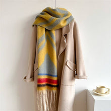 Load image into Gallery viewer, Zella Winter Long Fringe Scarf - Thick Cozy Wrap