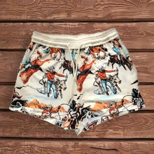 Load image into Gallery viewer, Western Retro Ranch Print Comfy Boxer Shorts