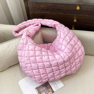 Ladies Puffer Cloud Bag Tote Handbag Slouch Bag