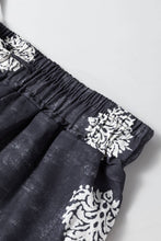 Load image into Gallery viewer, Black Boho Print Wide Leg Pants