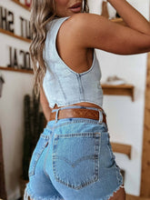 Load image into Gallery viewer, Western Cowgirl Denim Vest