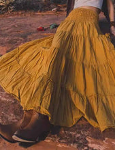 Load image into Gallery viewer, Boho Cargo Pocket Maxi Skirt