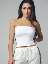 Load image into Gallery viewer, Side Stripe Strapless Tube Top