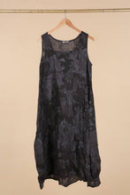 Load image into Gallery viewer, Italian Linen Sleeveless floral dress