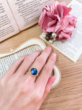 Load image into Gallery viewer, Labradorite Lollipop Ring - 14k GF