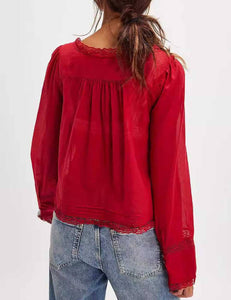 Lacy Boho Blouse Top
