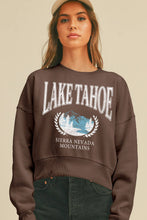 Load image into Gallery viewer, Lake Tahoe Sierra Nevada Mountains Short Cropped Sweatshirt