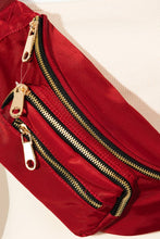 Load image into Gallery viewer, Triple Pocket Nylon Fanny Pack