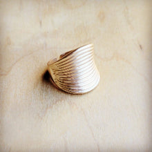 Load image into Gallery viewer, Matte Gold Electroplate Cuff Ring