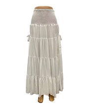 Load image into Gallery viewer, Boho Tiered Skirt with Cargo Pockets