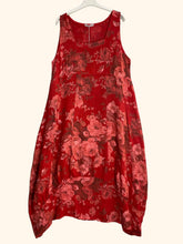 Load image into Gallery viewer, Italian Linen Sleeveless floral dress
