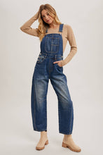 Load image into Gallery viewer, DENIM BARREL OVERALLS