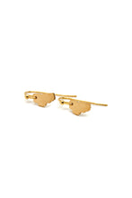 Load image into Gallery viewer, Small Lake Tahoe Gold Plate Earrings -