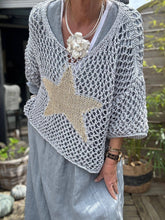 Load image into Gallery viewer, French Cotton Knit Sweater with Star