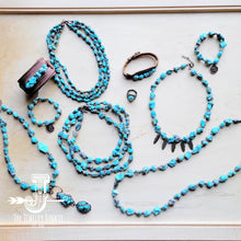 Load image into Gallery viewer, Chunky Beaded Turquoise Stone Earrings