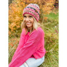 Load image into Gallery viewer, Aztec Pattern Cuff C.C Beanie HAT4006