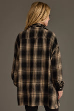 Load image into Gallery viewer, Black &amp; Tan Boyfriend Flannel