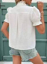 Load image into Gallery viewer, Lola Embroidered Ruffle Sleeve Top