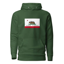Load image into Gallery viewer, Unisex Hoodie CA Flag with Bear - Lake Tahoe