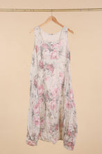 Load image into Gallery viewer, Italian Linen Sleeveless floral dress